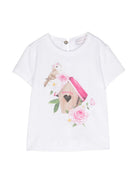 T - shirt in cotone con stampa grafica - Rubino Kids