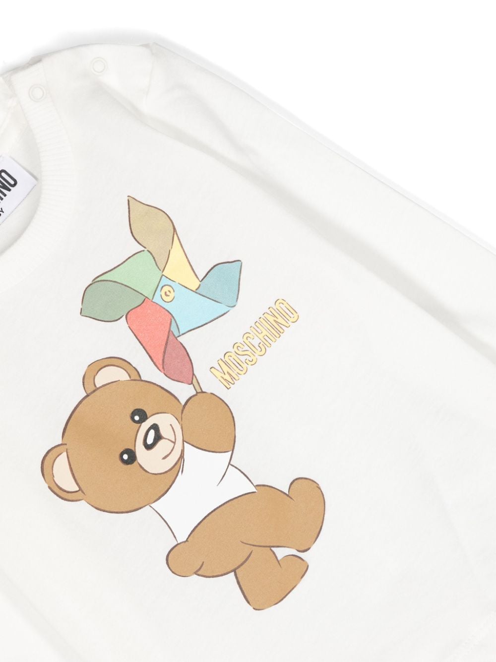 T-shirt in cotone con Teddy Bear - Rubino Kids