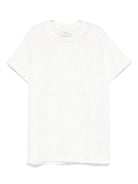 T-shirt junior in jersey con logo per bambino Fendi Kids bianco con orlo dritto - Rubino Kids