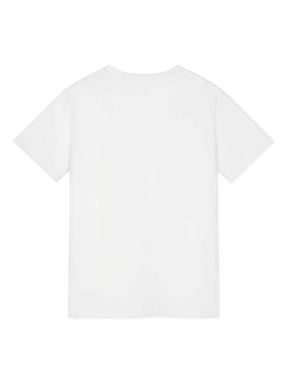 T-shirt Medusa con stampa per bambino Versace Kids bianco con girocollo - Rubino Kids