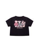 T-shirt neonato Burberry Kids nera con stampa Thomas Bear - Rubino Kids