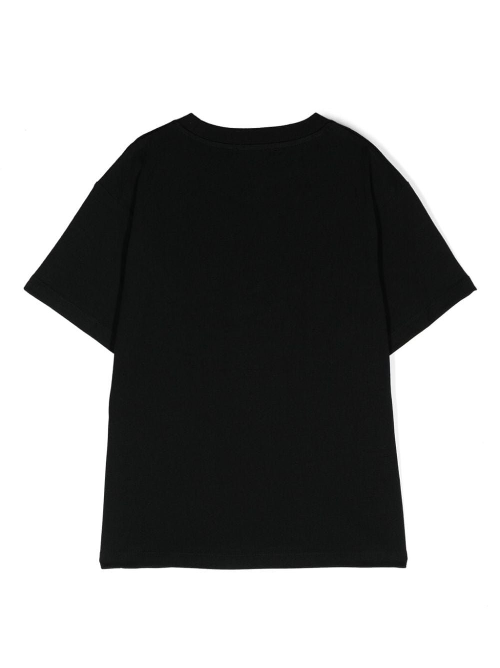 T-shirt nera per bambino con logo Balmain Paris bianco e nero - Rubino Kids