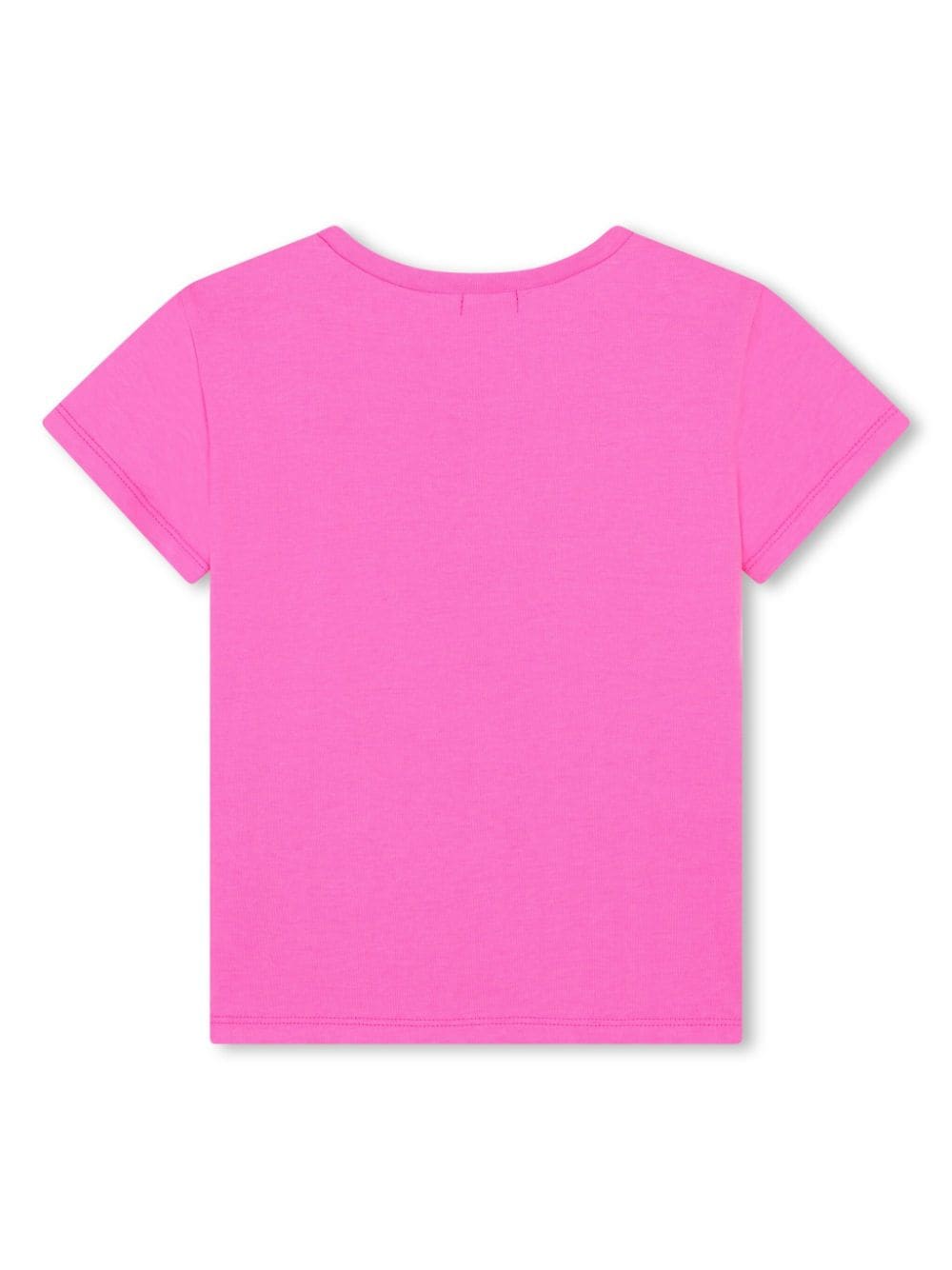 T-shirt per bambina Billieblush fucsia con cuore di paillettes - Rubino Kids