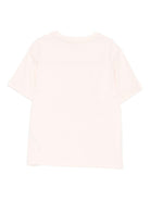 T-shirt per bambina Burberry Kids rosa con stampa grafica - Rubino Kids