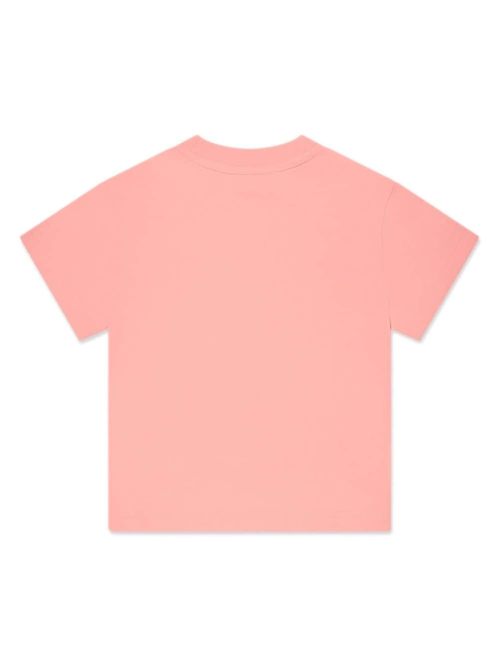 T shirt per bambina con stampa toy bear Palm Angels Kids rosa - Rubino Kids