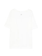 T-shirt per bambina Douuod Kids bianca con logo sul retro - Rubino Kids