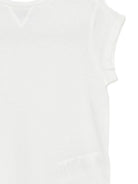 T-shirt per bambina Douuod Kids bianca con logo sul retro - Rubino Kids