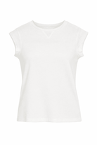 T-shirt per bambina Douuod Kids bianca con logo sul retro - Rubino Kids