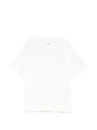 T-shirt per bambina Douuod Kids bianca con ruches - Rubino Kids