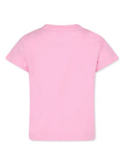 T-shirt per bambina Givenchy Kids rosa con logo sul davanti - Rubino Kids