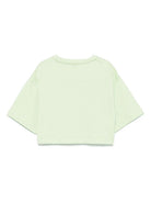 T-shirt per bambina Il Gufo verde con stampa - Rubino Kids