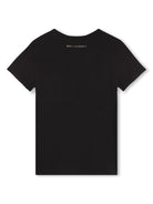 T-shirt per bambina Karl Lagerfeld Kids nero con paillettes - Rubino Kids