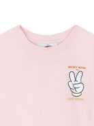 T-shirt per bambina Marc Jacobs Kids x Disney Mickey Mouse rosa con stampa - Rubino Kids