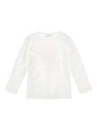 T-shirt per bambina Monnalisa bianca con stampa Bear - Rubino Kids