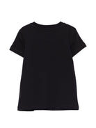 T-shirt per bambina Moschino Kids nera con stampa ciliegie - Rubino Kids