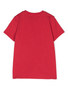 T-shirt per bambina Moschino Kids rosso con stampa Teddy Bear - Rubino Kids