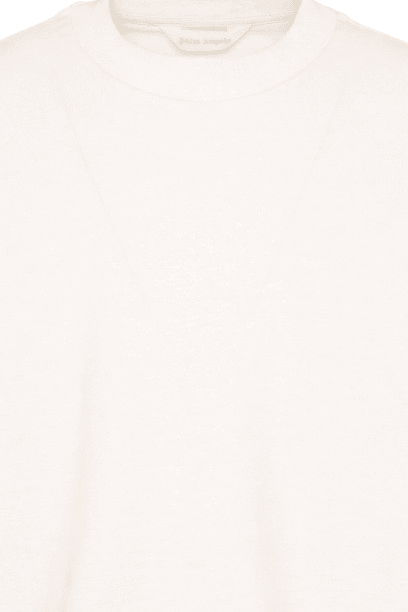 T-shirt per bambina Palm Angels Kids bianca con logo sul retro - Rubino Kids