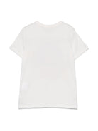 T-shirt per bambina Stella McCartney Kids bianco con stampa illustrazione - Rubino Kids