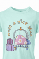 T-shirt per bambina Stella McCartney Kids grigia con stampa grafica sul davanti - Rubino Kids
