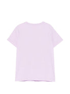 T-shirt per bambina Stella McCartney Kids lilla con dettaglio frange - Rubino Kids