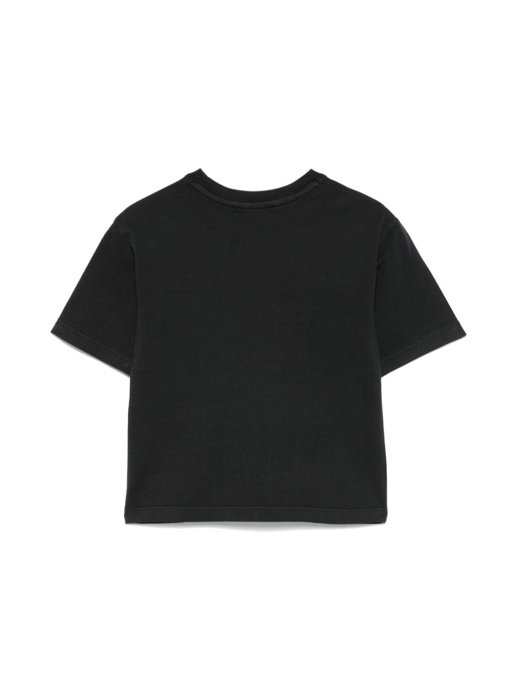 T-shirt per bambina The Marc Jacobs Kids nero con applicazione logo - Rubino Kids