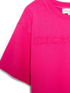 T-shirt per bambina The Marc Jacobs Kids rosa con applicazione logo - Rubino Kids