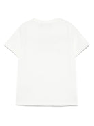 T-shirt per bambina Versace Kids bianco con stampa 90 - Rubino Kids