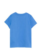 T-shirt per bambini Moschino Kids azzurra con stampa Teddy Bear - Rubino Kids