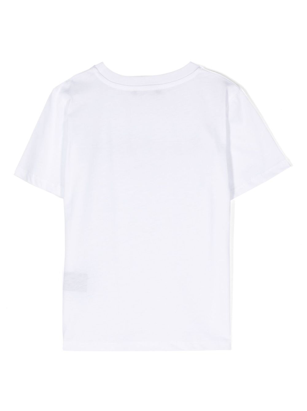 T-shirt per bambino Balmain Kids bianco con stampa logo sul petto - Rubino Kids