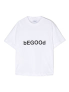 T shirt per bambino bianca Aspesi Kids con stampa Begood - Rubino Kids