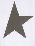 T shirt per bambino bianca con stampa logo Golden Goose Star sul taschino - Rubino Kids