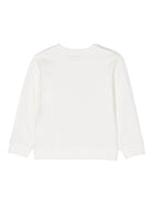 T shirt per bambino bianca Stella McCartney a maniche lunghe con stampa occhiali multicolor - Rubino Kids