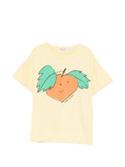 T-shirt per bambino Bobo Choses giallo con stampa grafica sul davanti - Rubino Kids