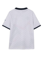 T-shirt per bambino Boss Kids bianca con scollo a V - Rubino Kids