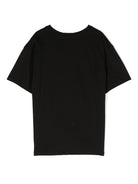 T-shirt per bambino Calvin Klein Kids nero in cotone con stampa grafica - Rubino Kids