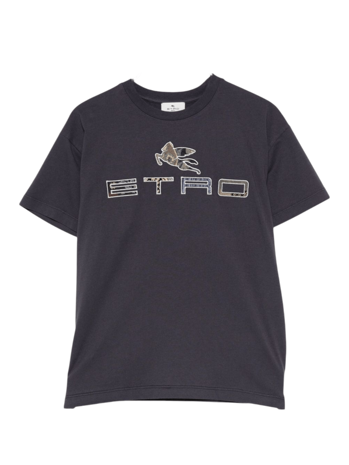 T-shirt per bambino ETRO KIDS blu con logo sul davanti - Rubino Kids
