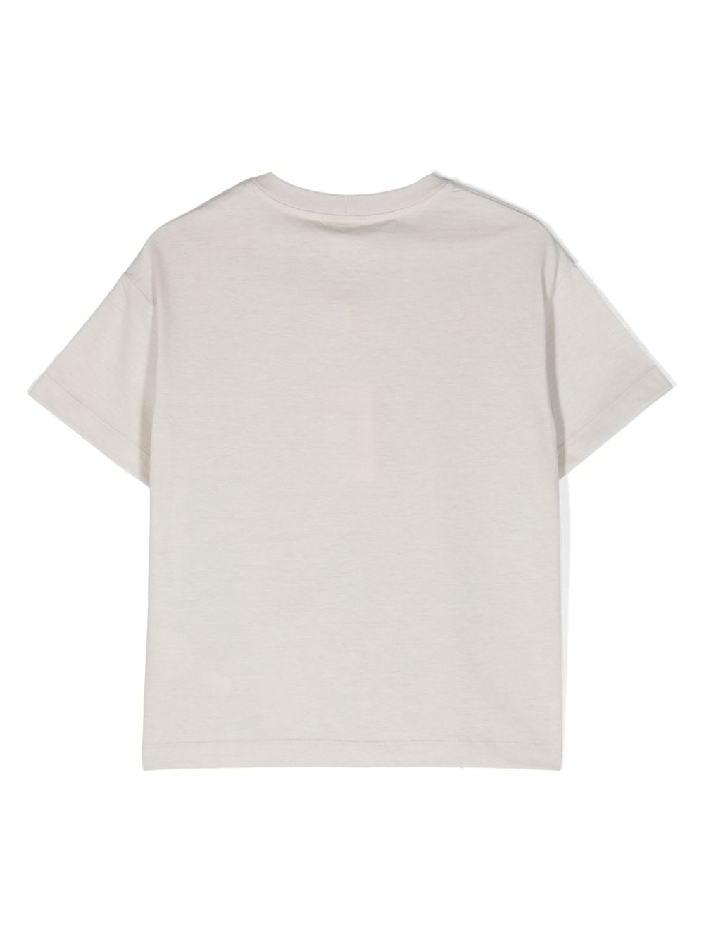 T shirt per bambino Fendi Kids beige con stampa Manga volley - Rubino Kids