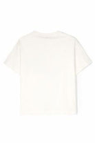 T-shirt per bambino Fendi Kids bianca con tasca sul davanti - Rubino Kids