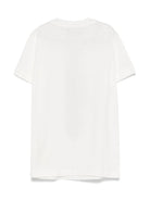 T-shirt per bambino Fendi Kids bianco con stampa cravatta a contrasto - Rubino Kids