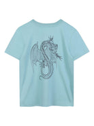 T-shirt per bambino Givenchy Kids azzurro con stampa grafica - Rubino Kids