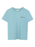 T-shirt per bambino Givenchy Kids azzurro con stampa grafica - Rubino Kids