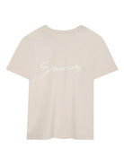 T-shirt per bambino Givenchy Kids beige con stampa logo - Rubino Kids