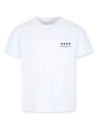 T-shirt per bambino Givenchy Kids bianco con stampa 4G - Rubino Kids