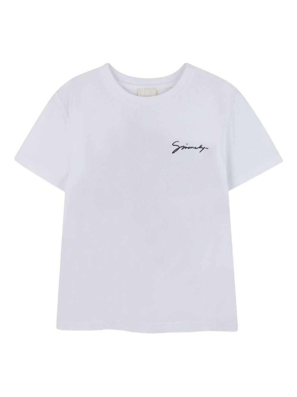 T-shirt per bambino Givenchy Kids bianco con stampa drago - Rubino Kids