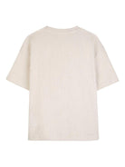 T-shirt per bambino Hugo Kids beige con logo sul davanti - Rubino Kids