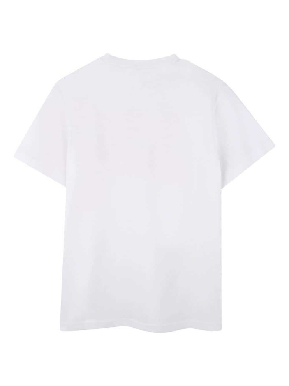 T-shirt per bambino HUGO KIDS bianco con stampa rossa sul davanti - Rubino Kids