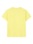 T-shirt per bambino Hugo Kids gialla con logo goffrato - Rubino Kids