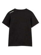 T-shirt per bambino Karl Lagerfeld Kids nera con stampa grafica - Rubino Kids