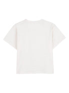 T-shirt per bambino Kenzo Kids bianca con dettaglio logo - Rubino Kids