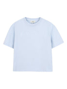 T-shirt per bambino Lanvin Enfant azzurra con scritta groffata - Rubino Kids